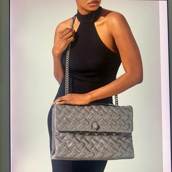 Kurt Geiger London  Kensington Drench Quilted XXL Shoulder Bag - Picture 3 of 15